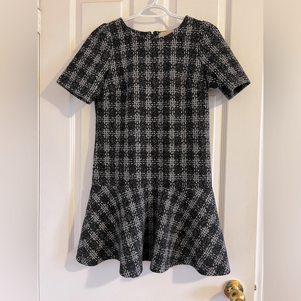 Loft plaid peplum dress